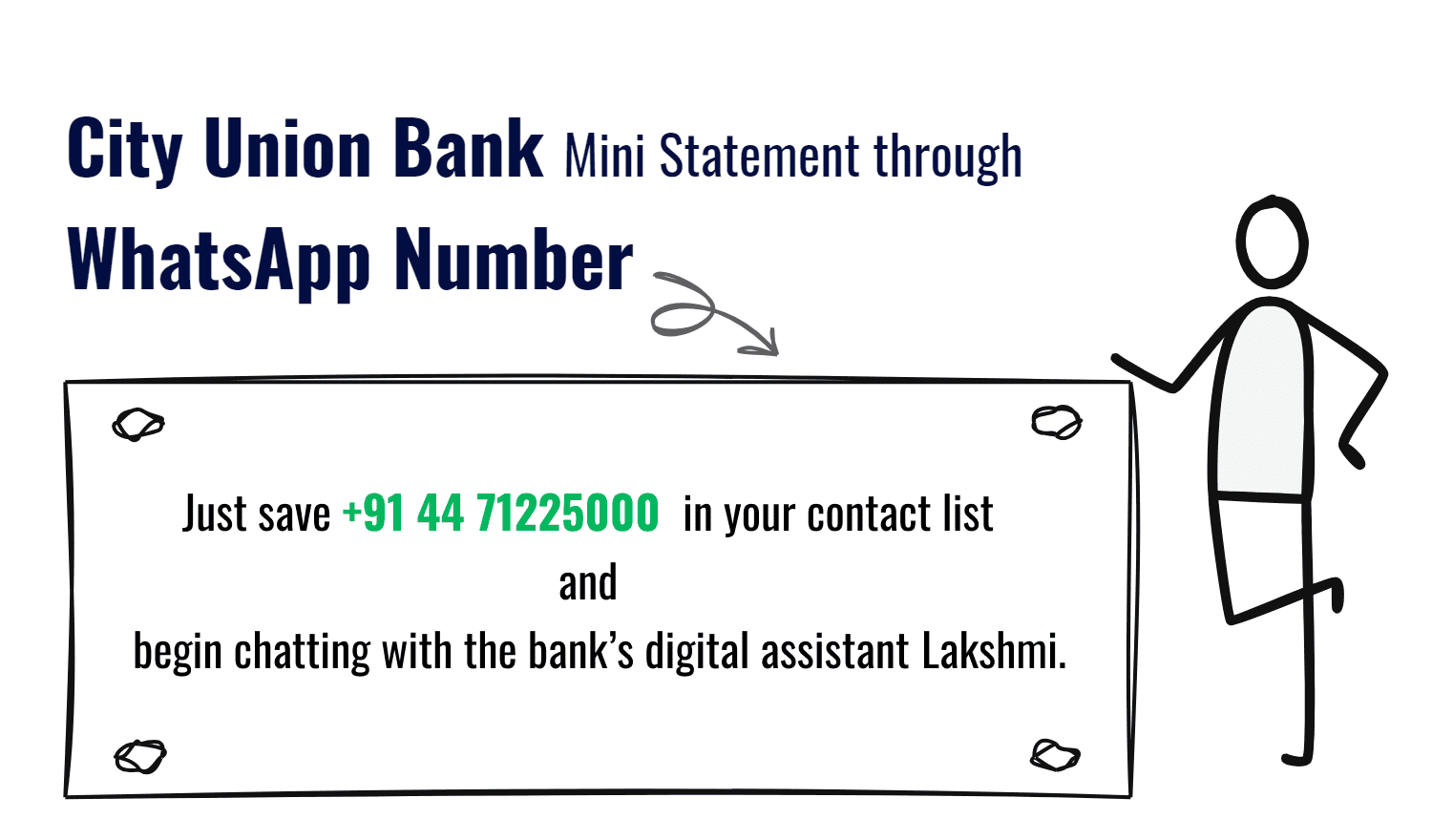 City Union Bank Mini Statement through WhatsApp Number